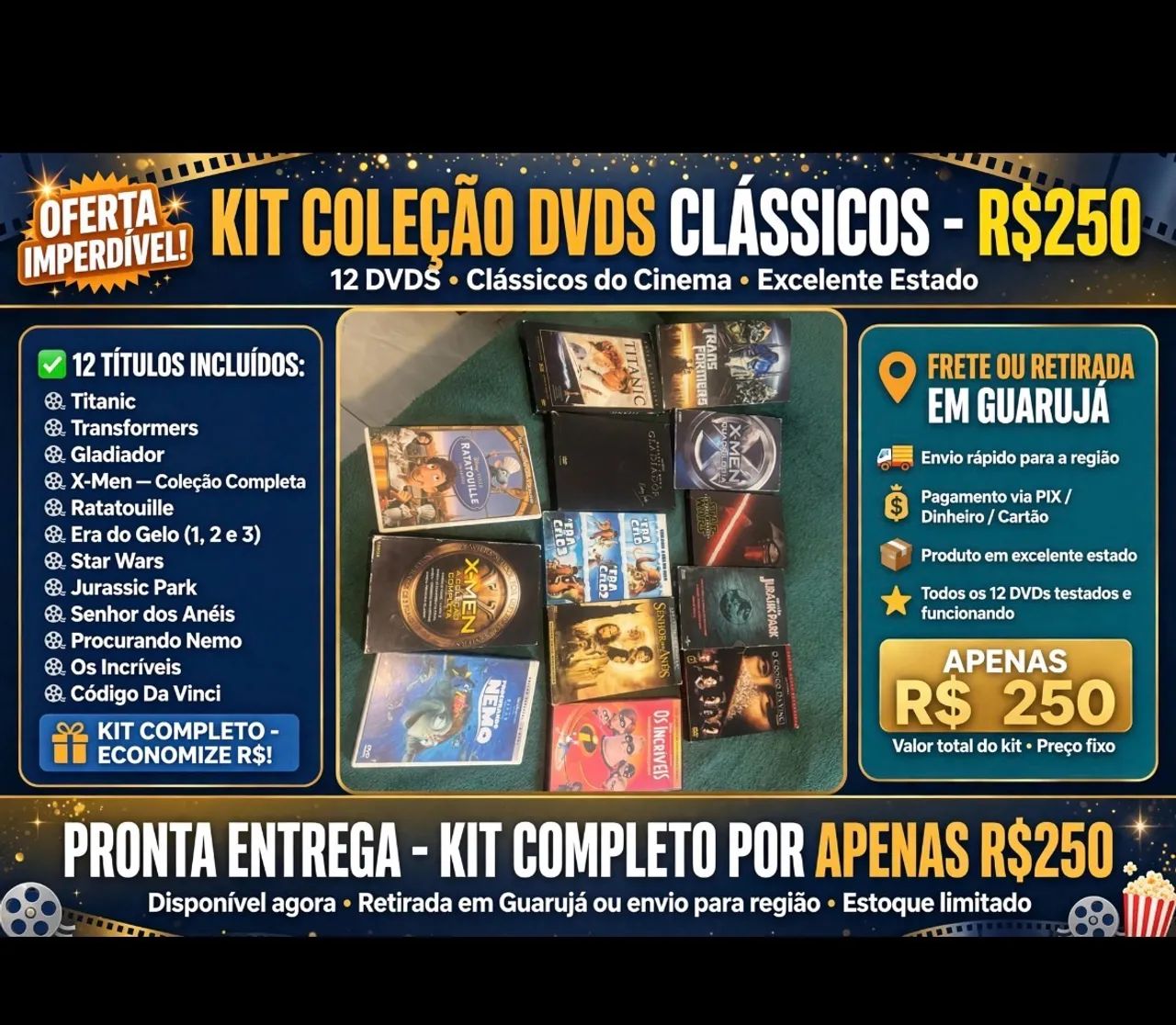Kit dvds - CDs, DVDs etc - Jardim dos Pássaros, Guarujá 1542193058