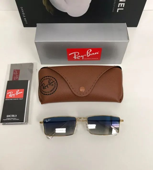 óculos de sol ray ban emy azul degrade - Foto 3