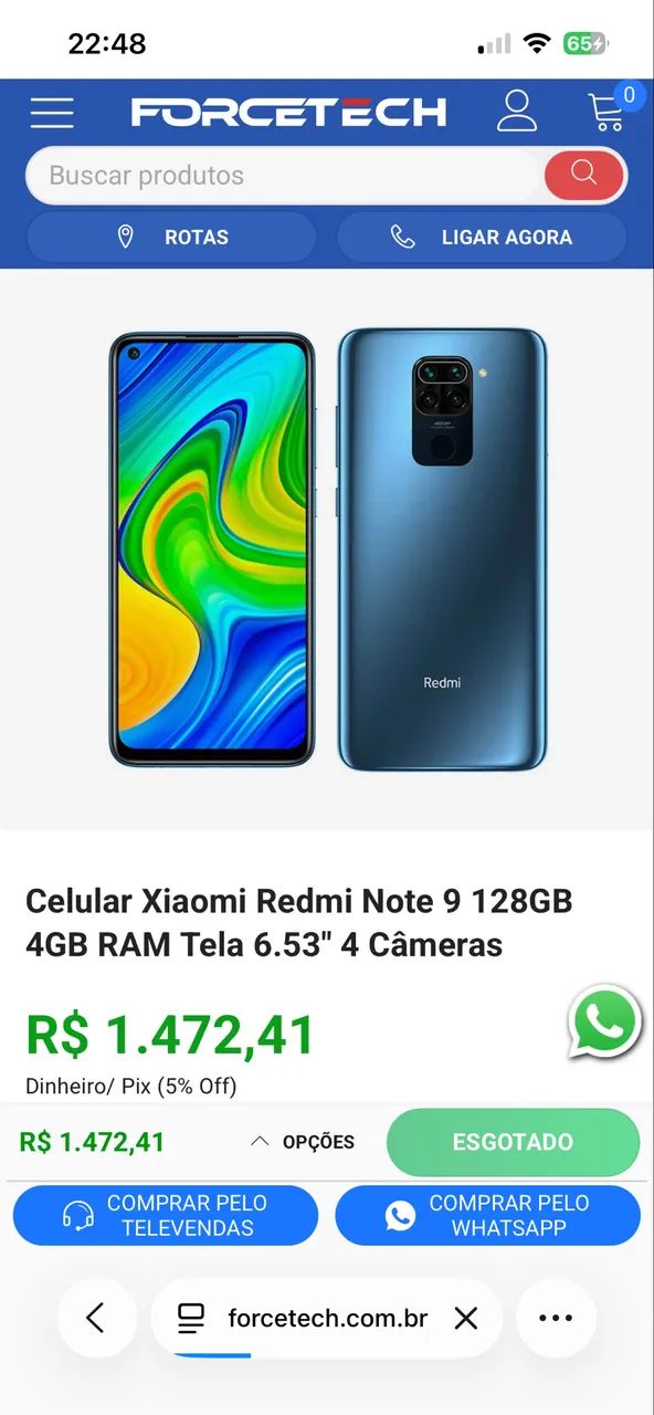 Celular Redmi Note 9 - Foto 3