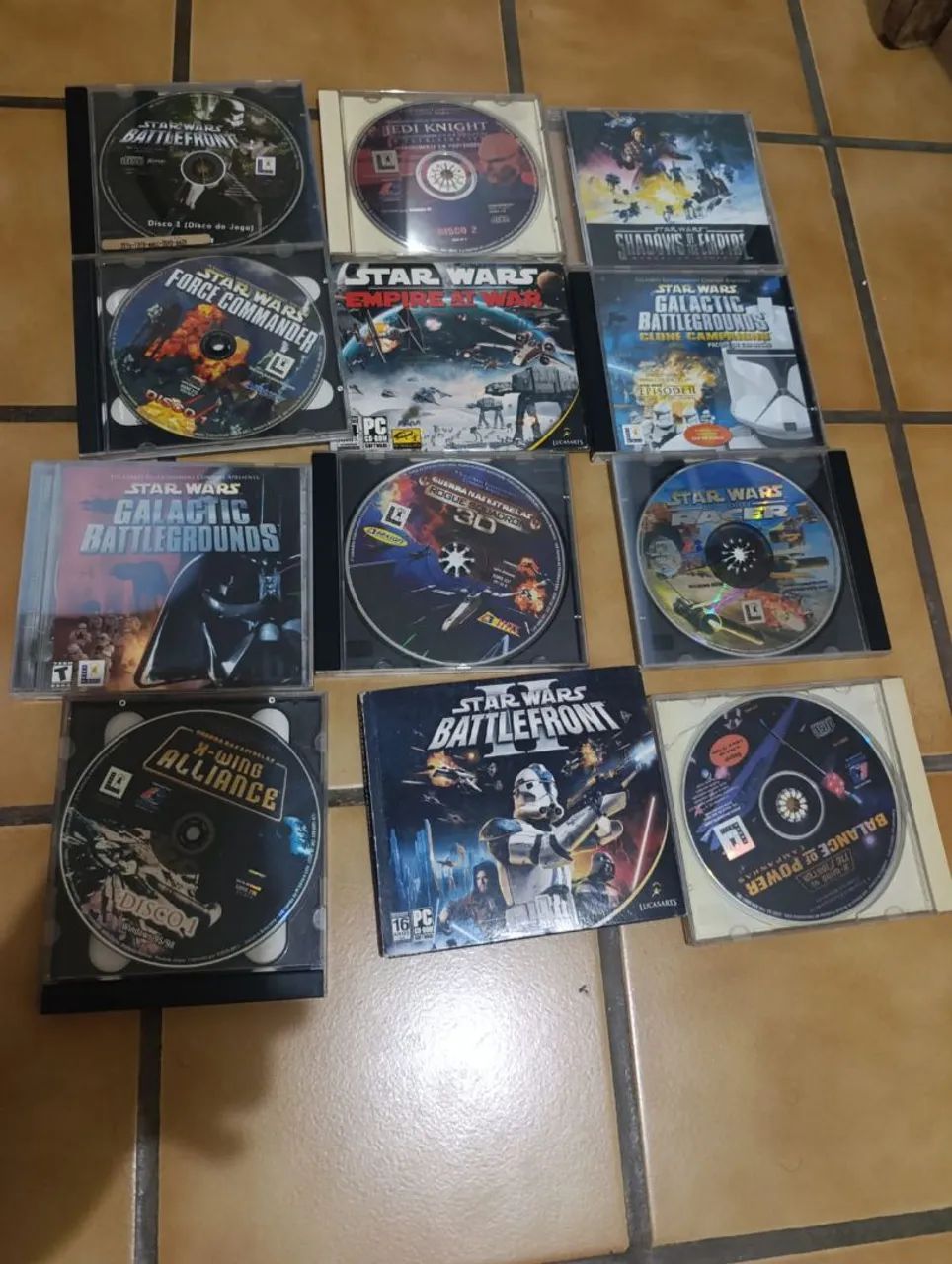 Jogos star wars e folhetos diversos jogos clássicos Windows PC