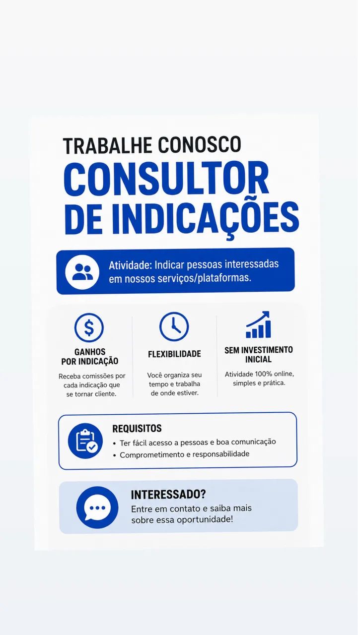 Oportunidade de emprego 