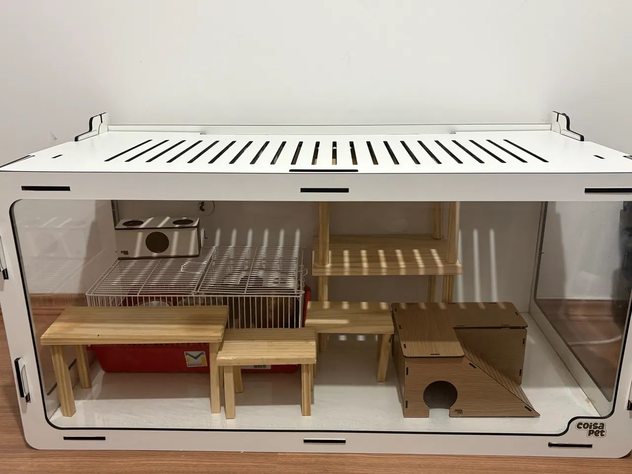 Kit hamster - Terrário + Gaiola