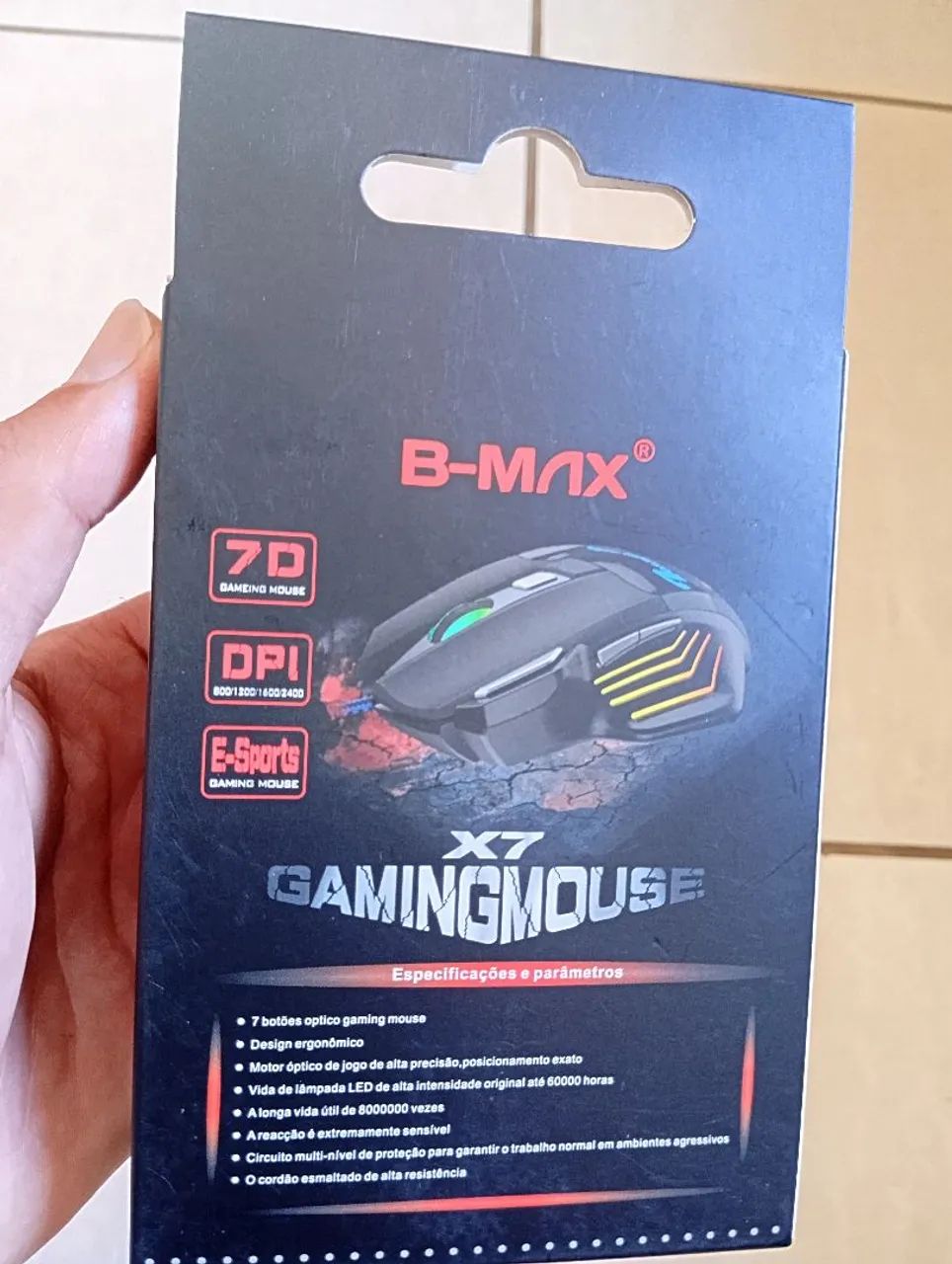 Mouse gamer USB com fio  - Foto 5