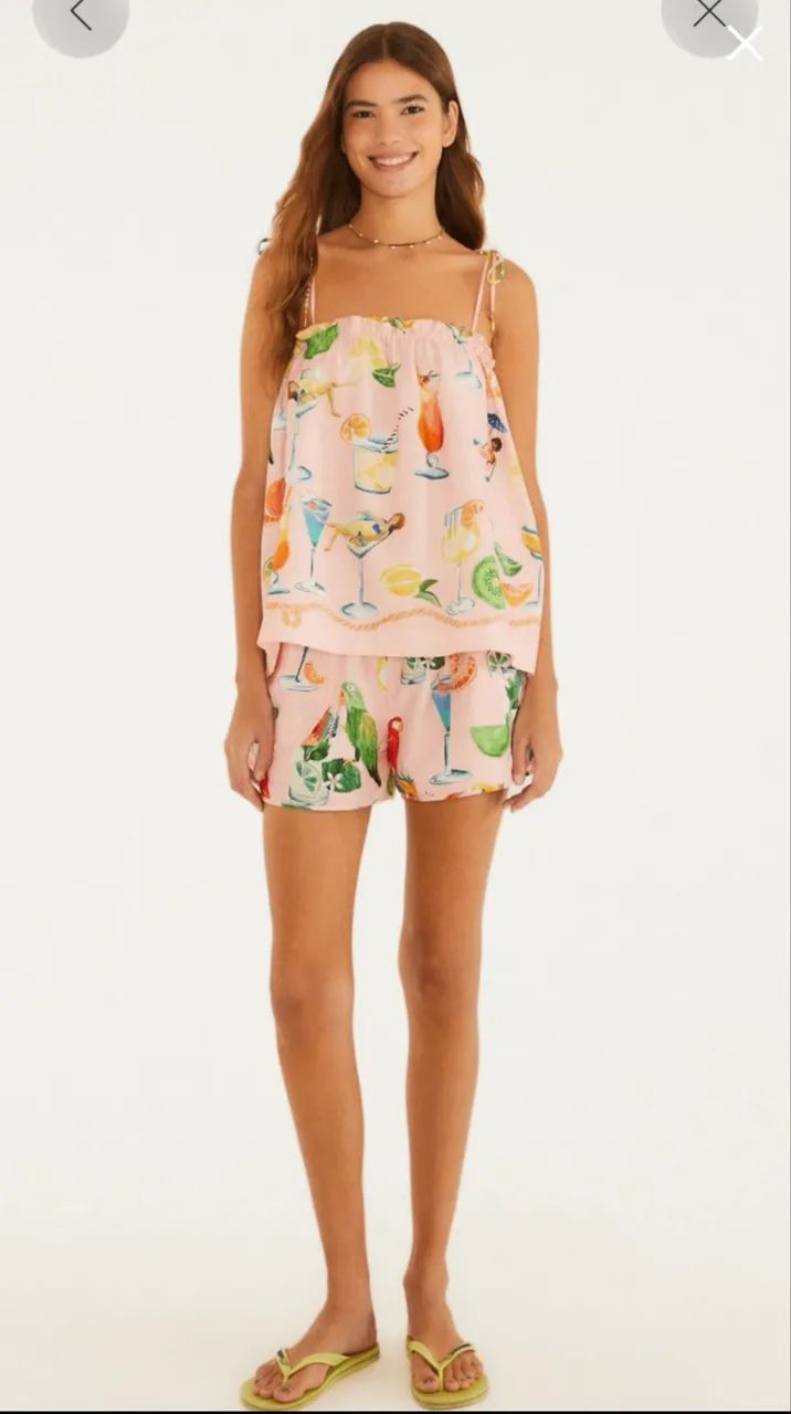 Short farm estampado coquetel G - Foto 2