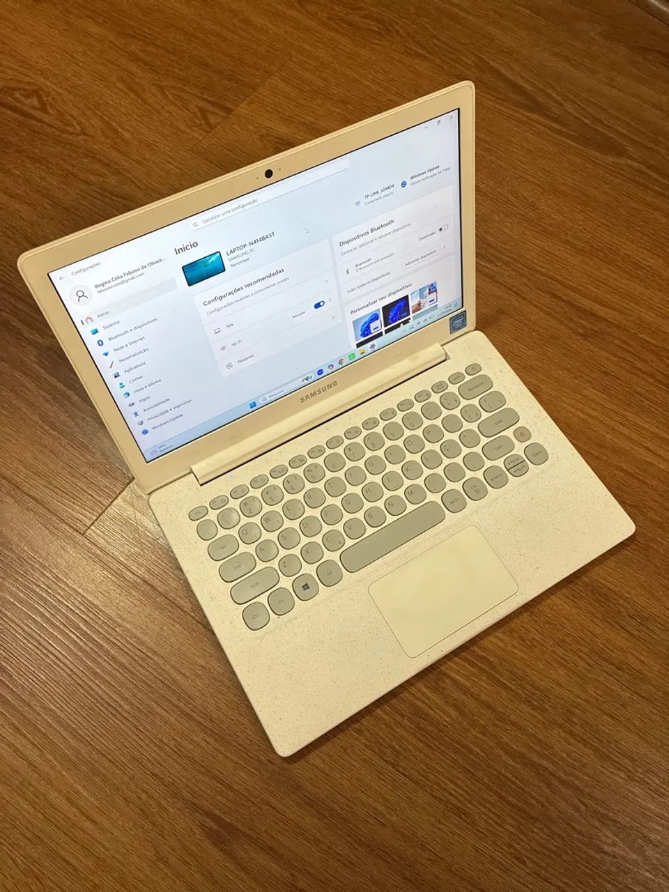 Notebook Samsung Intel Celeron 4GB RAM - Branco 