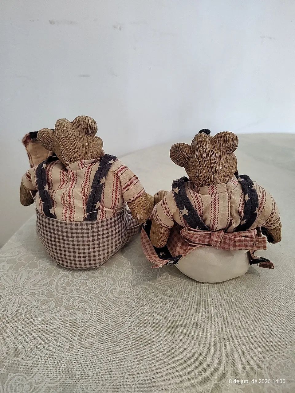 Par de bonecos decorativos da marca Russa Berrie - Foto 3