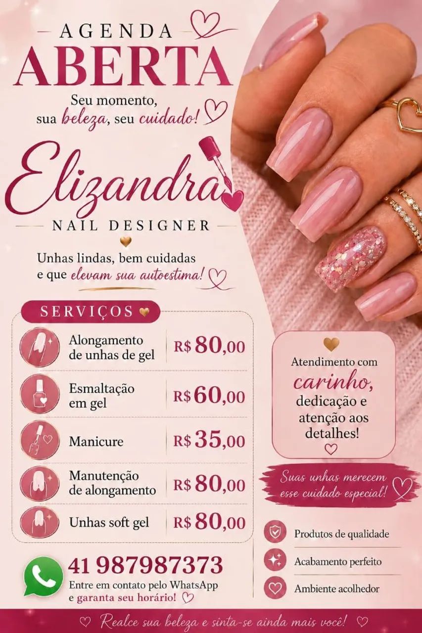 Unhas de gel 