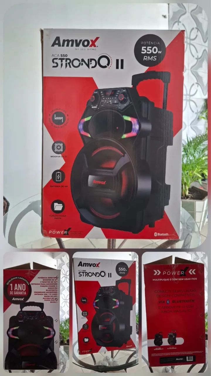 Vende-se caixa de som com microfone 