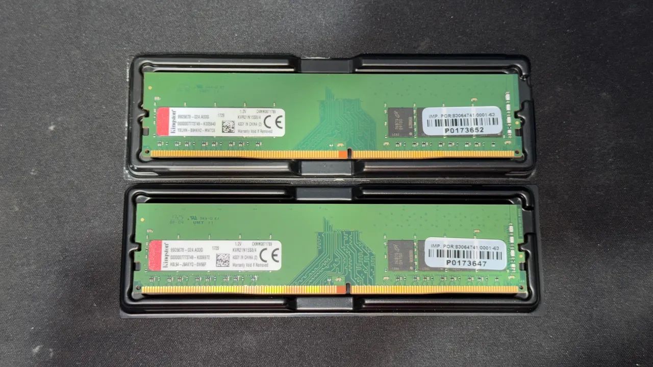 Memória 2X 4GB  =8GB Zerada