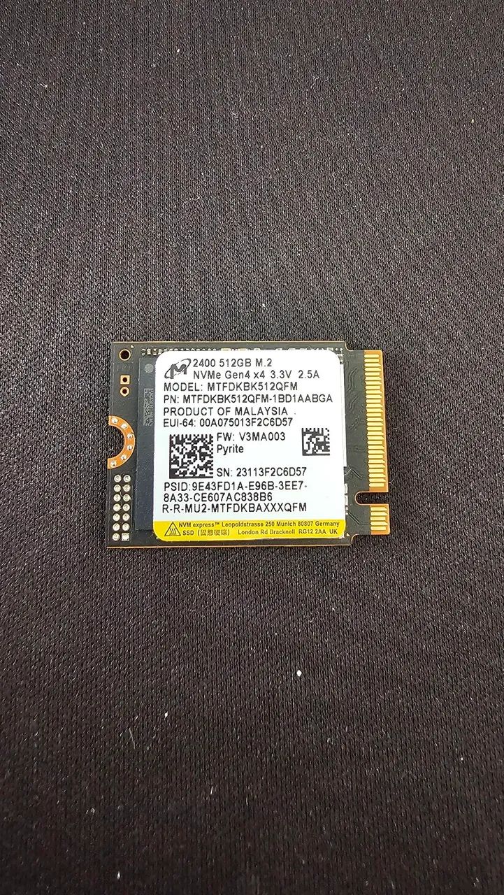 SSD ROG Ally/ steam deck 512GB