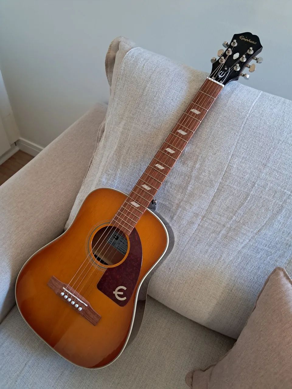 Violão Epiphone Lil' Tex Tampo Maciço Eletroacústico - Foto 4