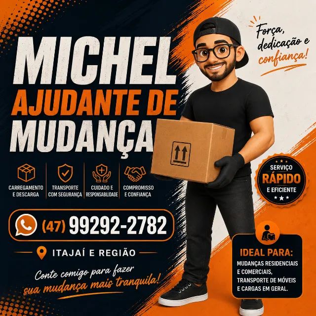 Vendo meus Serviços de Ajudante de mudanças