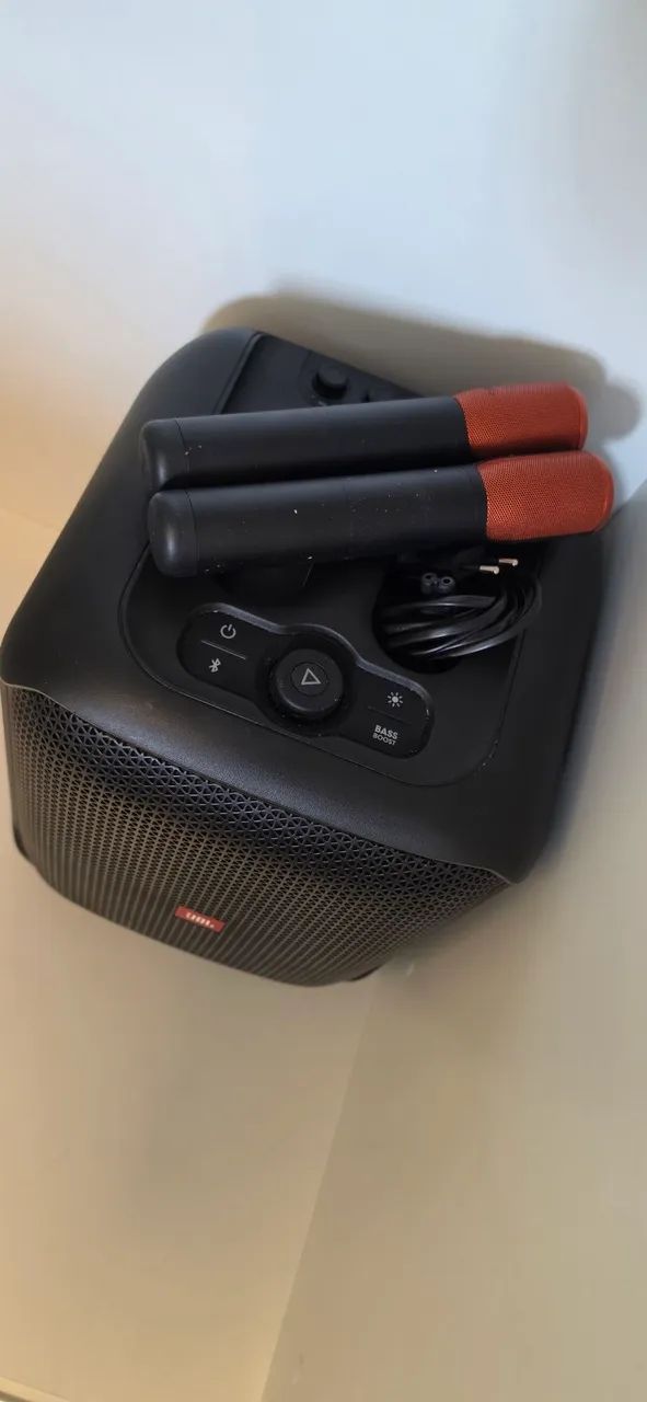 Caixa de Som JBL Partybox Encore 2 Microfones