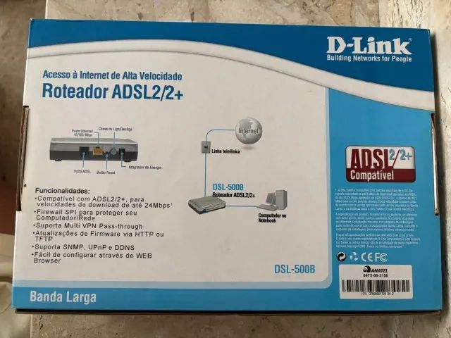 Roteador DLINK DSL-500B - adsl2/2+ - Foto 2