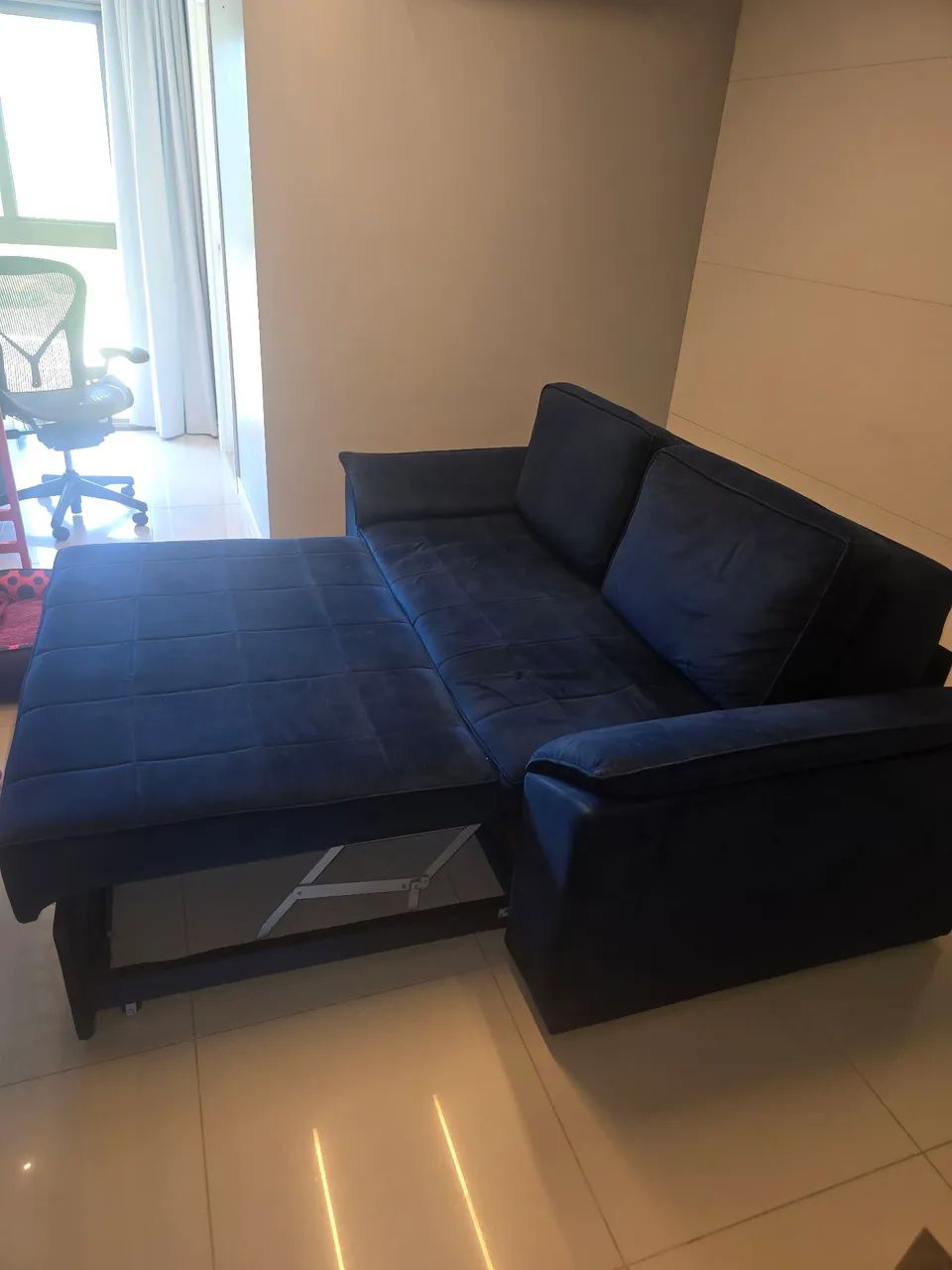 SOFA CAMA AZUL ROYAL