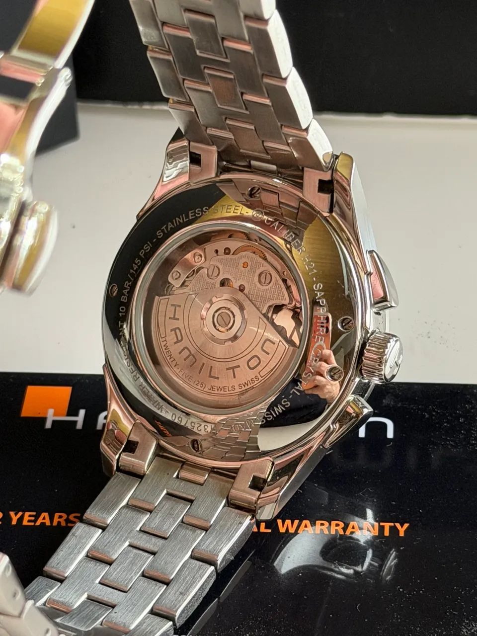 Relógio Masculino Hamilton jazzmaster cronômetro automático usado - Foto 5