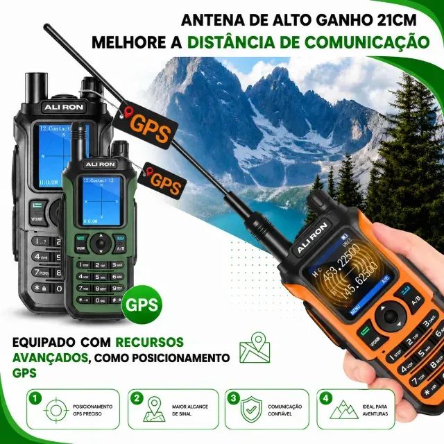 Rádio Comunicador Vhf Uhf Analógico Até 40 Km Ali Ron 0001 - Foto 3