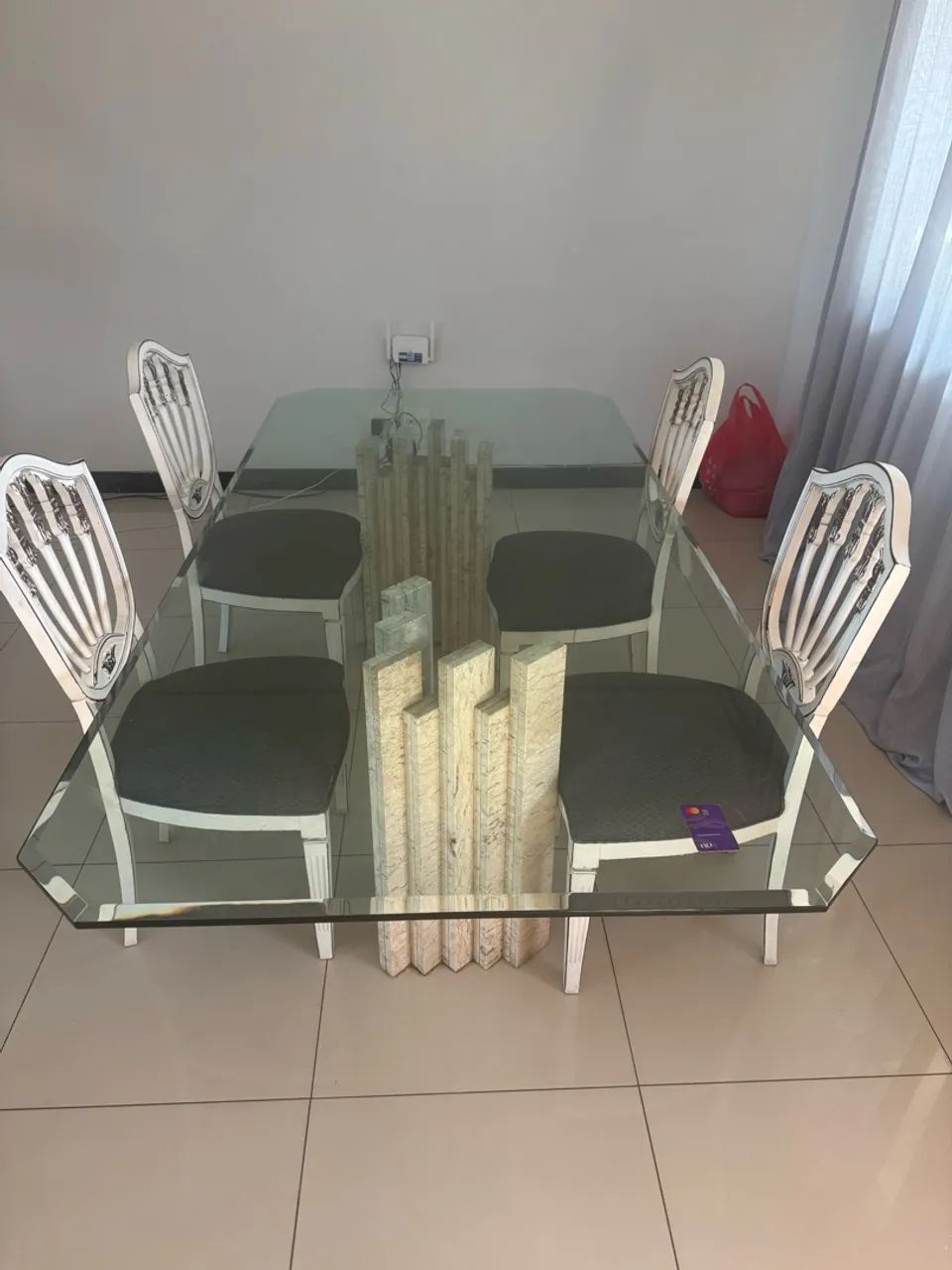Mesa de vidro reforçada  - Foto 2