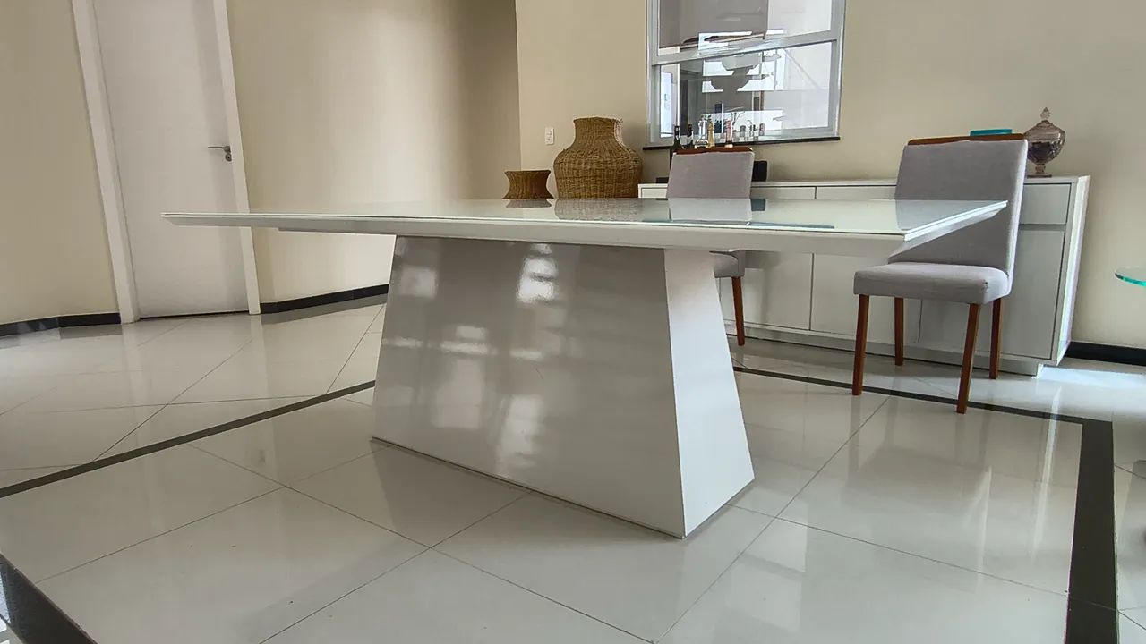 Mesa de jantar em vidro - Foto 3