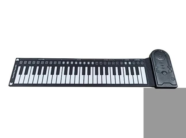 Teclado Piano Musical Flexível Roll Up