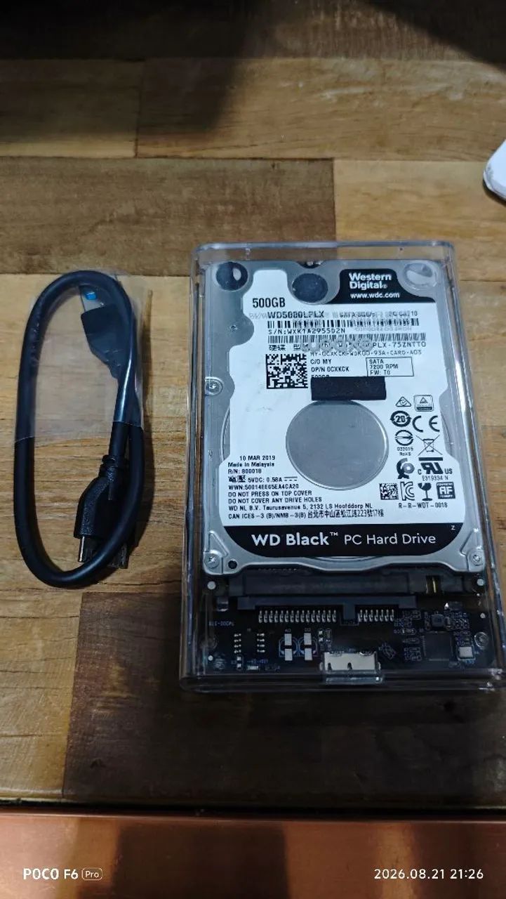 HD 500GB + Case Externo USB 3.0 - Foto 2