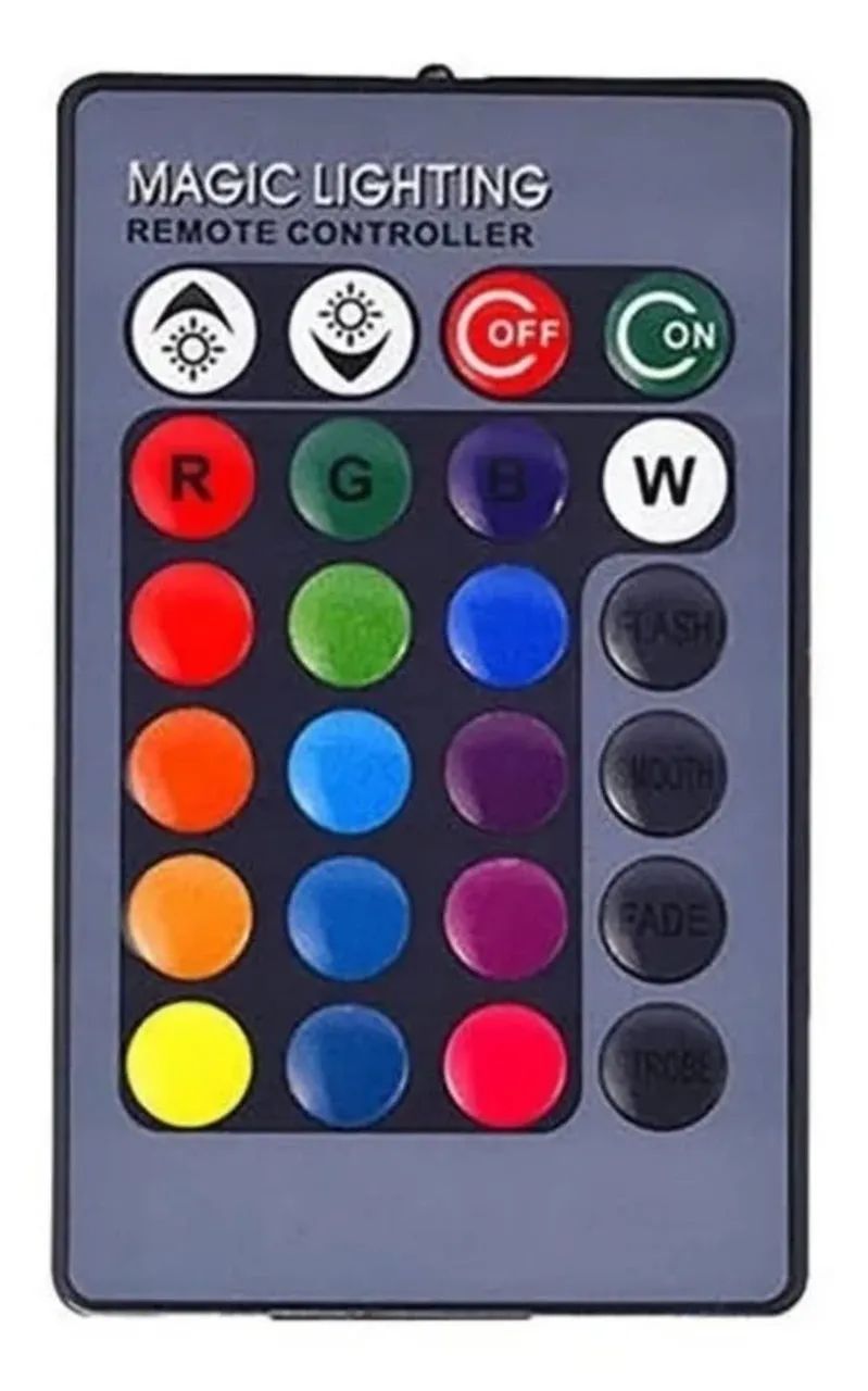 Lâmpada LED Dicroica RGB 16 Cores 10W Luatek E27 Com Controle Remoto - Foto 3
