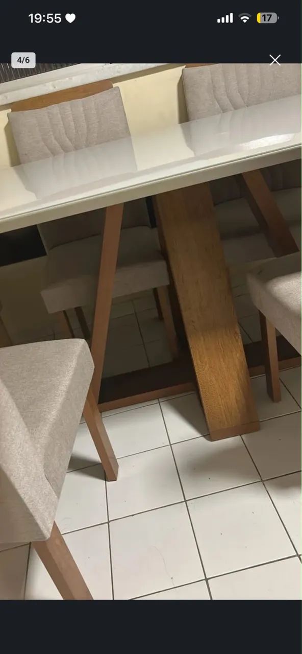 Vendo ou Troco Mesa com Cadeiras