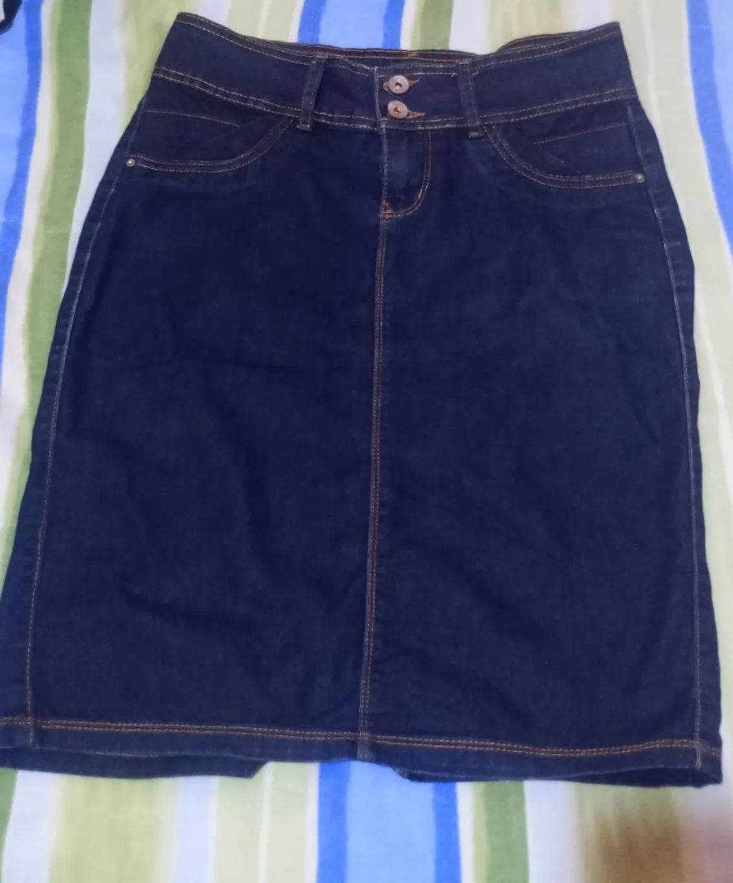 Kit 3 saias jeans  - Foto 3