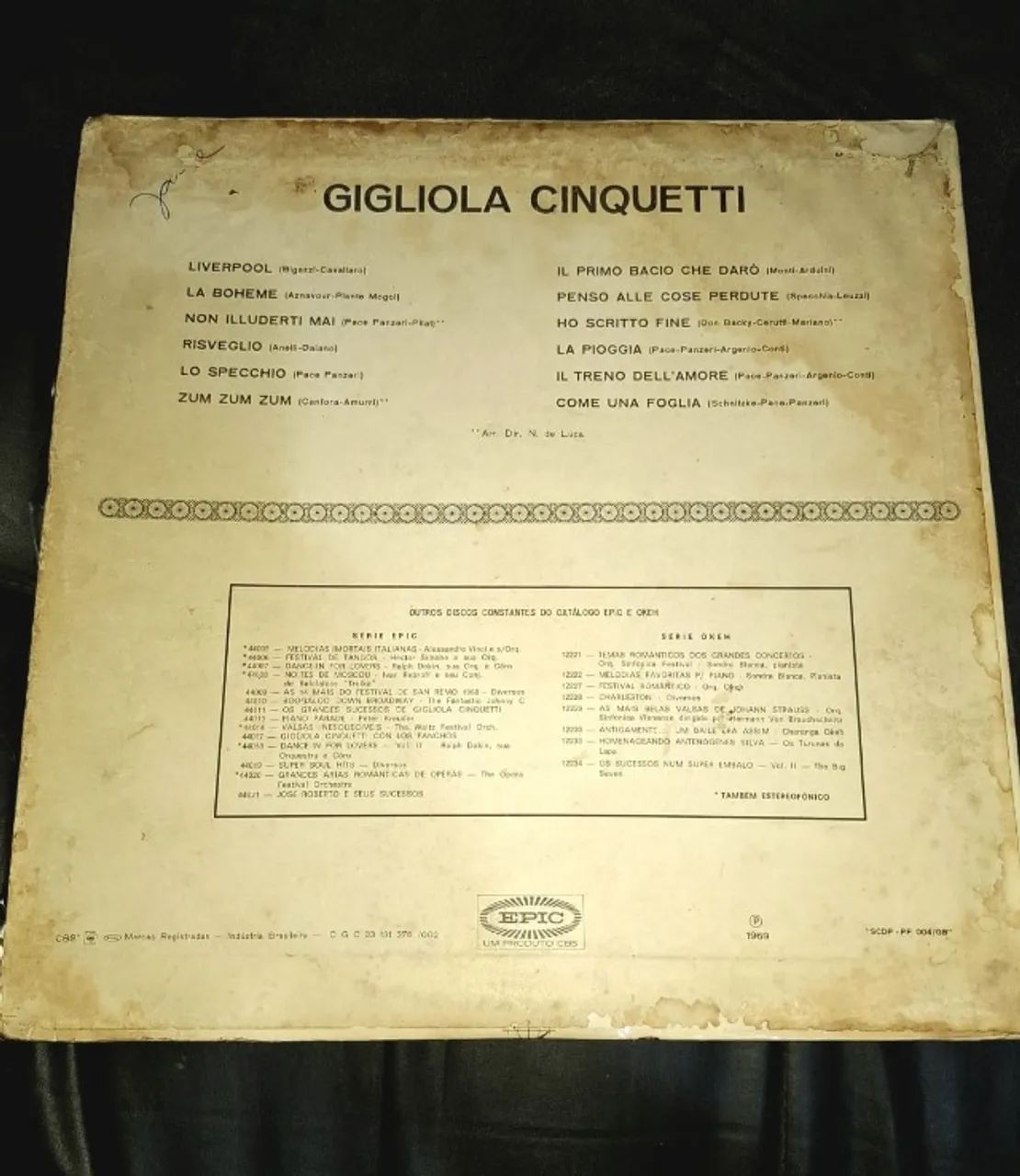 LP Gigliola Cinquetti - 1969 - Compilação Brasileira - MONO - Foto 4