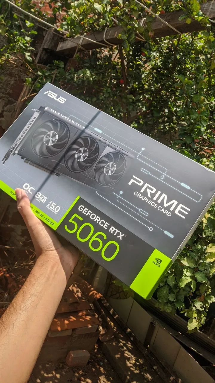 Caixa da placa de vídeo RTX 