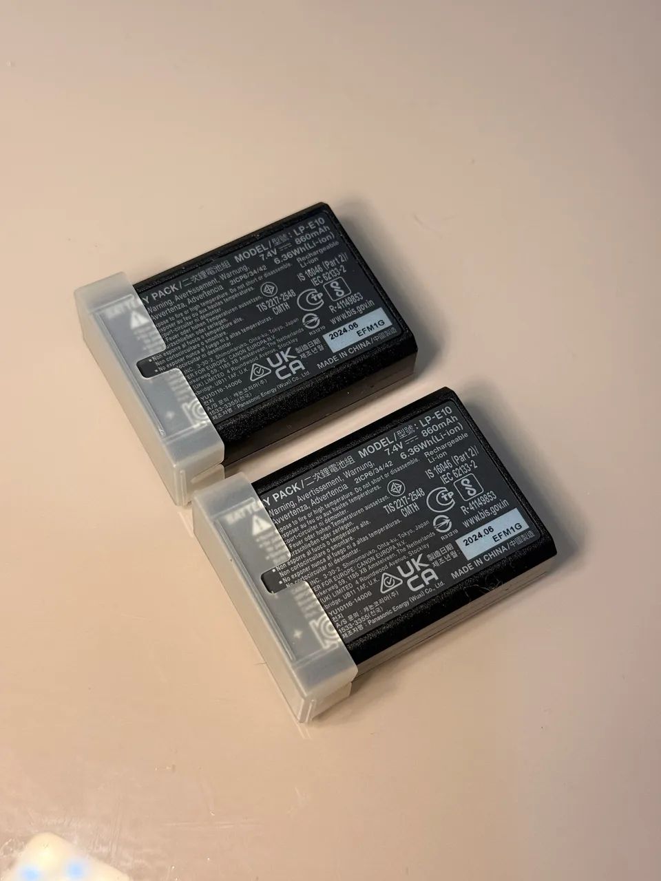 2 BATERIAS LP-E10 CANON - Foto 2