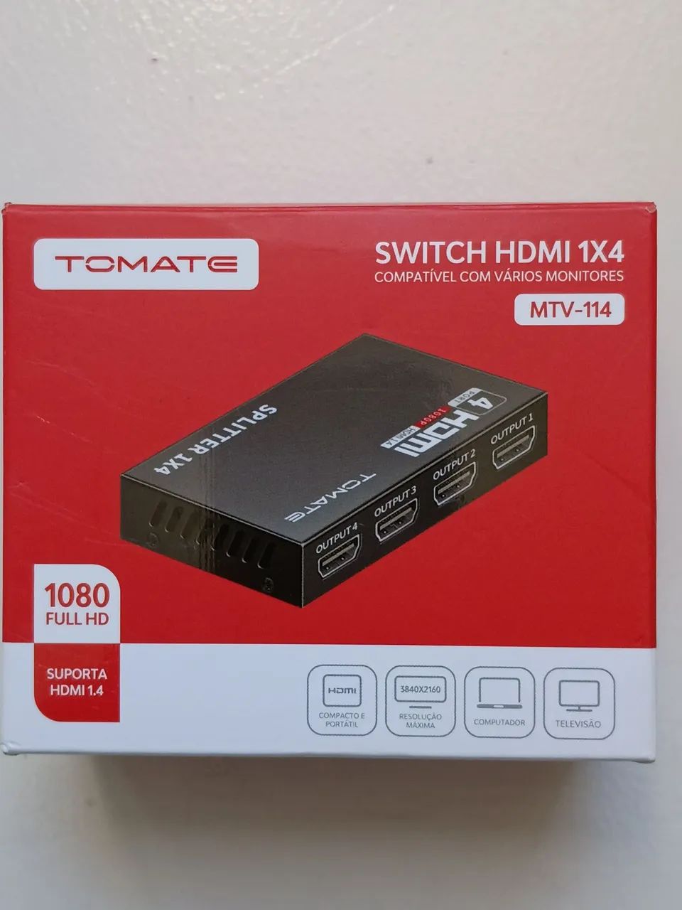 Switch HDMI 1x4 tomate