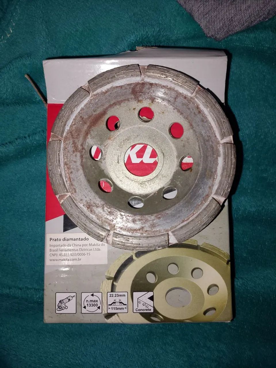 Disco diamantado desbaste para concreto Makita 