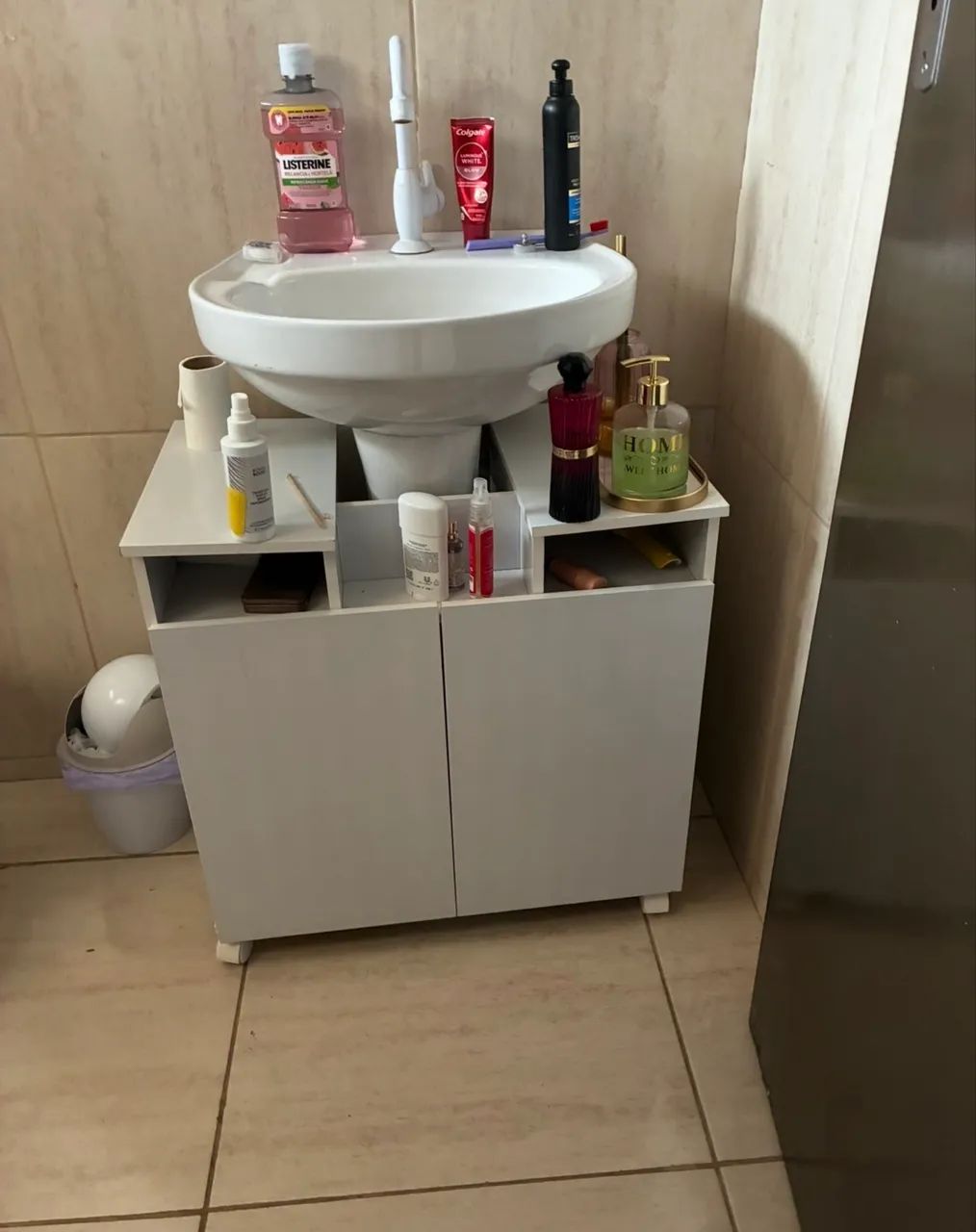 Armário banheiro branco 
