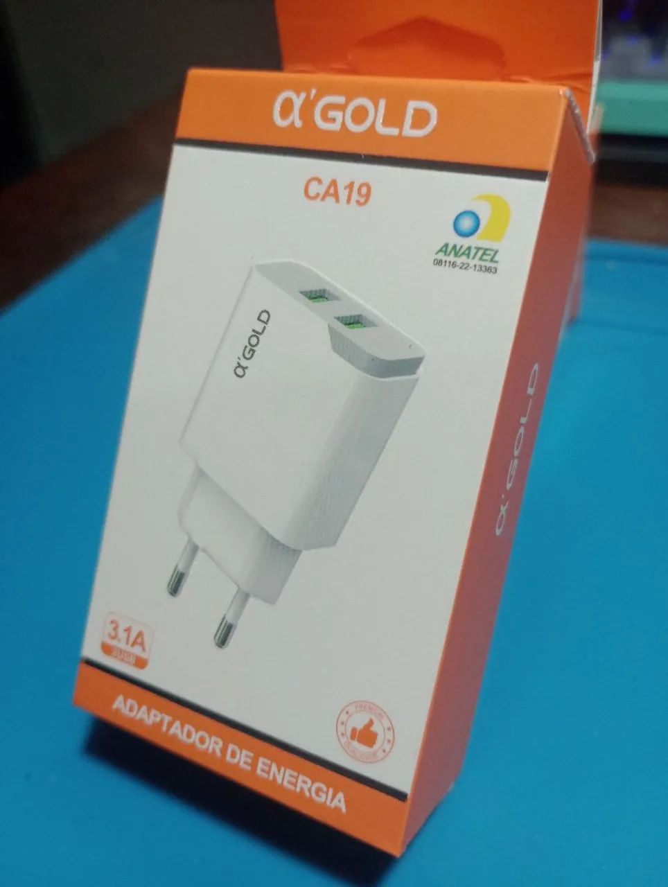 Fonte 2 USB 3.1A Android/iOS a'Gold 