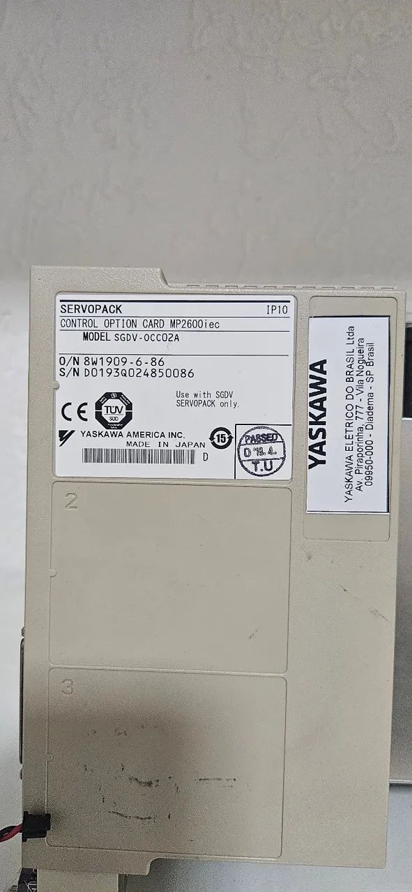 Servopack Yaskawa SGDV-7R6A01A novo + MP2600iec - Foto 2