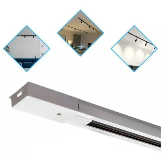 Trilho Eletrificado Hitec - 2m, Bivolt, Branco