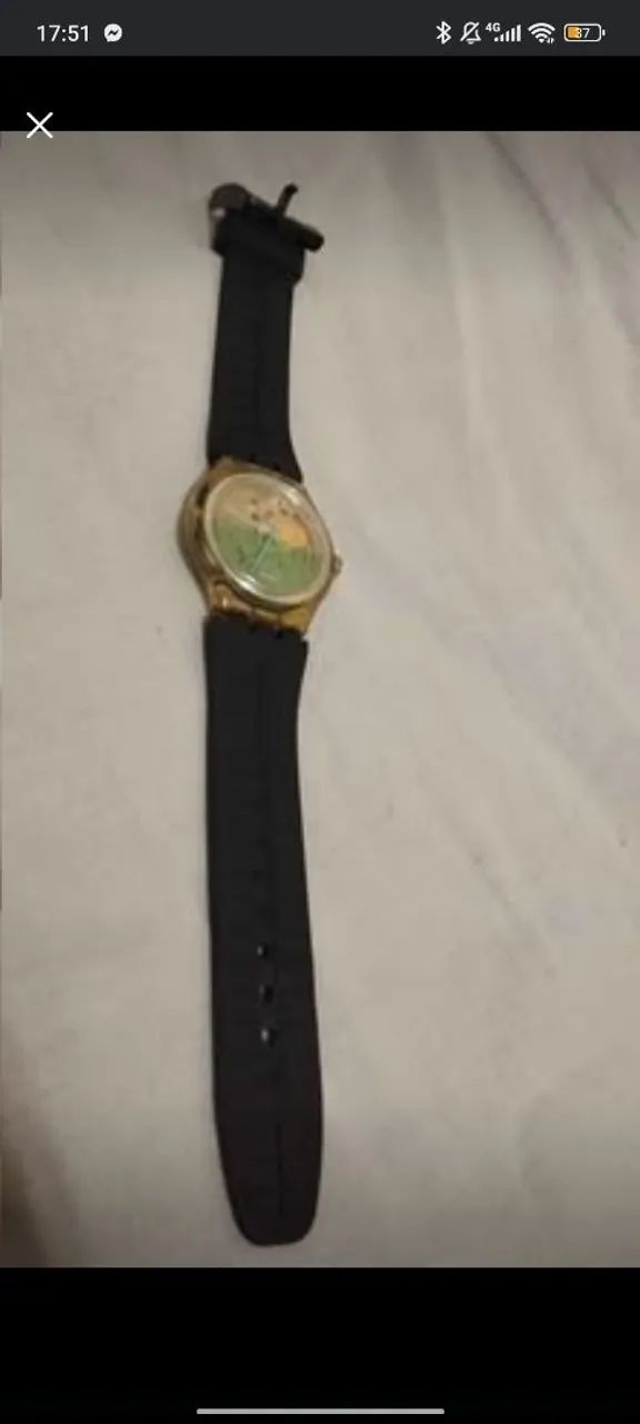 Relógio Swatch Automatic BIG DROP SAK127 (1997) funcionando sem a pulseira original.<br><br> - Foto 4