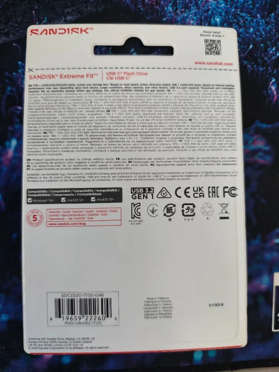 Pendrive Sandisk Extreme Fit USB-C 1TB - Foto 3