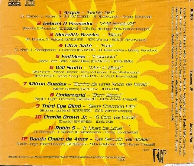 CD Sucessos Jovem Pan - 12 Top Hits da Pan - Foto 2