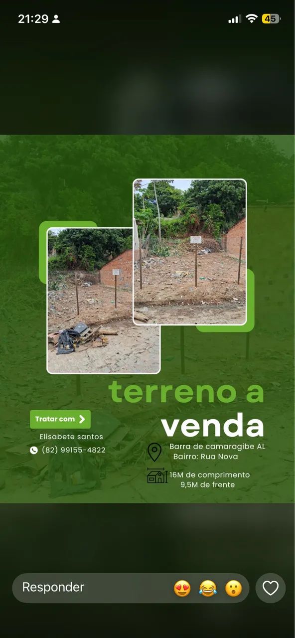 TERRENO A VENDA