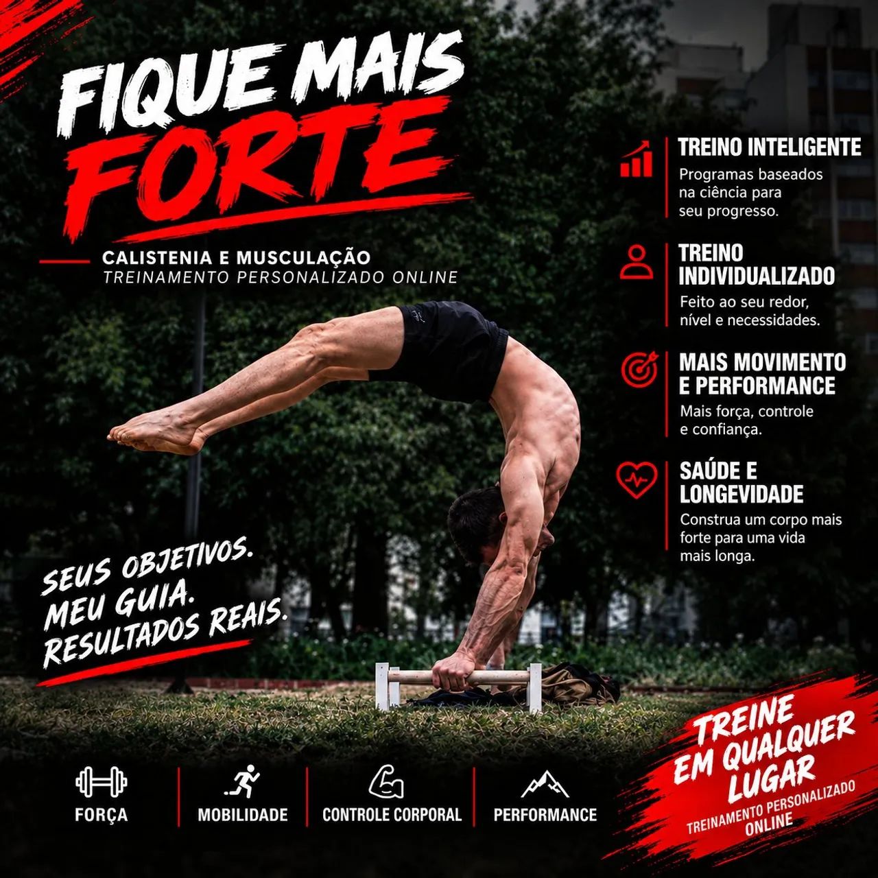 Personal trainer/instrutor de calistenia