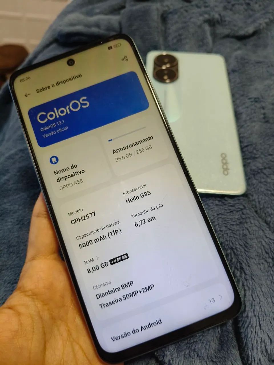 OPPO A58 8GB + 256GB - preço baixo - Foto 4