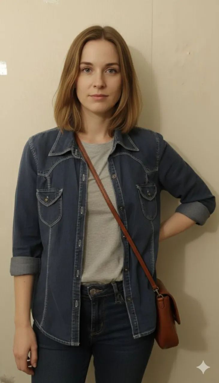 HUUUM SEMINE COLLECTION camisa jeans algodão 