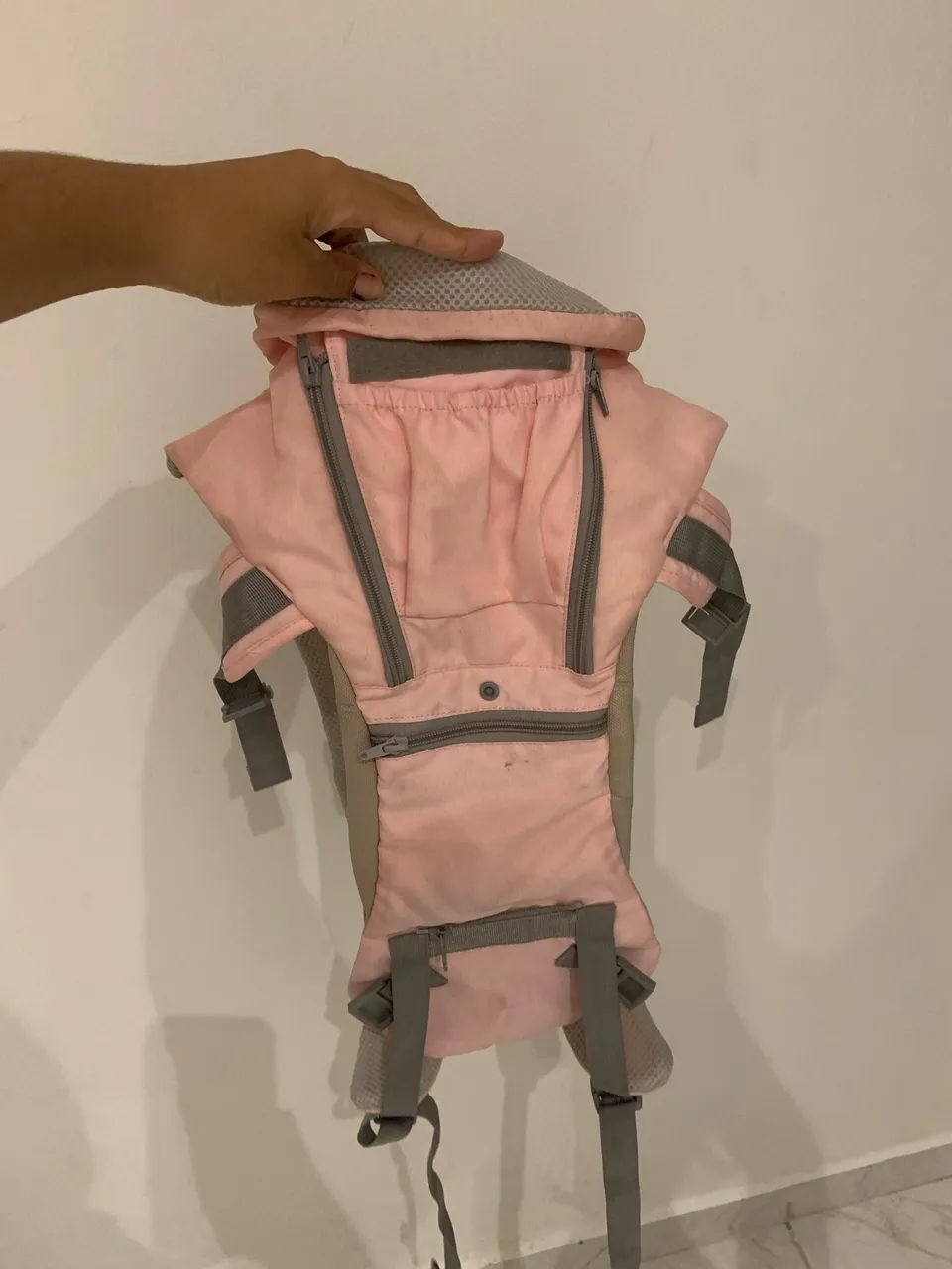 Bebe canguru ergonômico rosa  - Foto 2