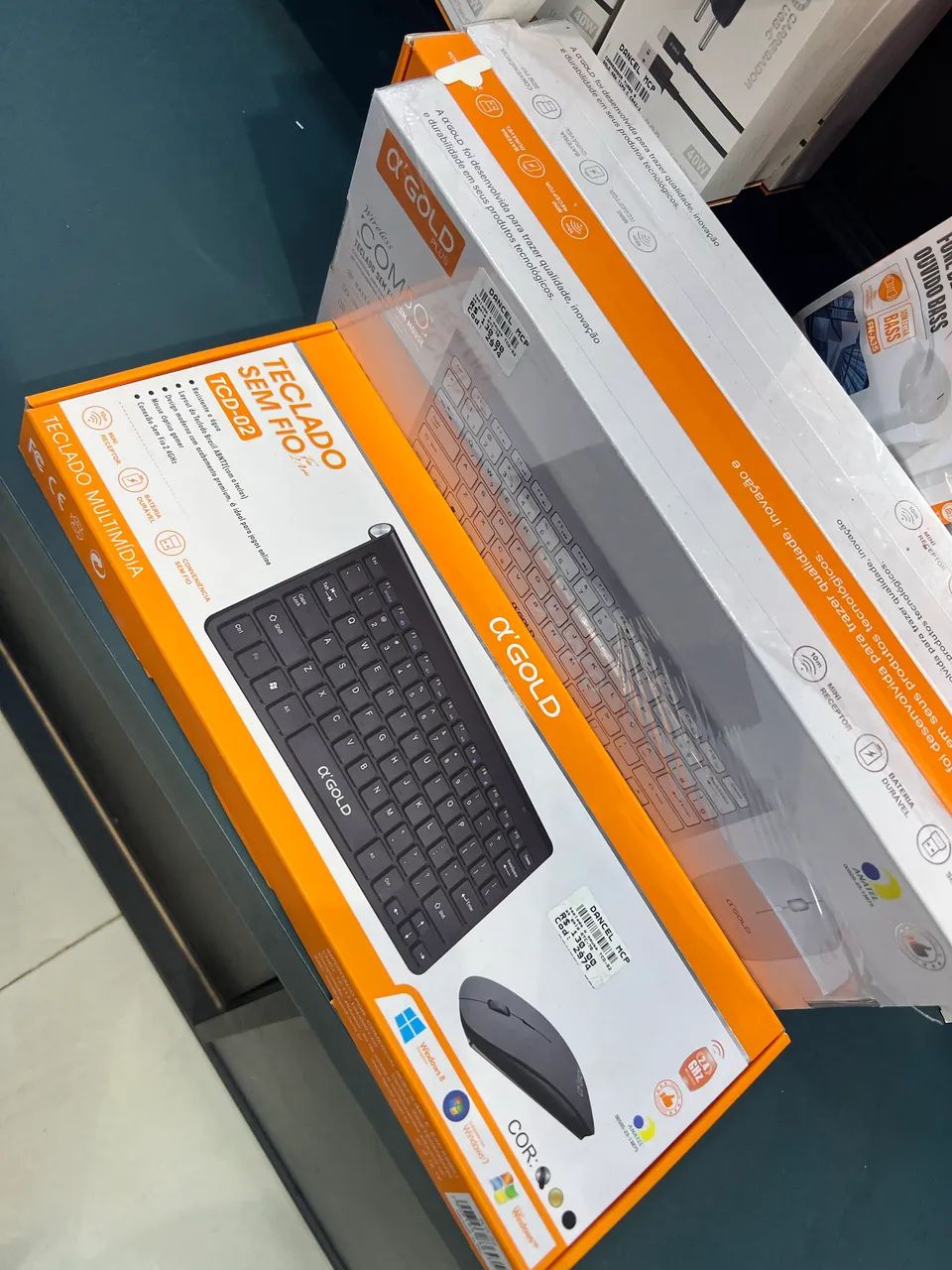Teclado sem fio com mouse combo  - Foto 3