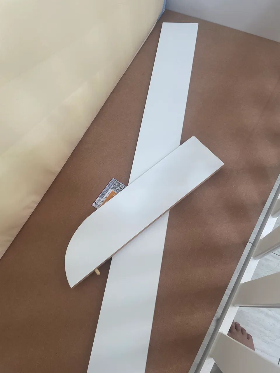 Berço Mini Cama ( branco com amadeirado) - Foto 5
