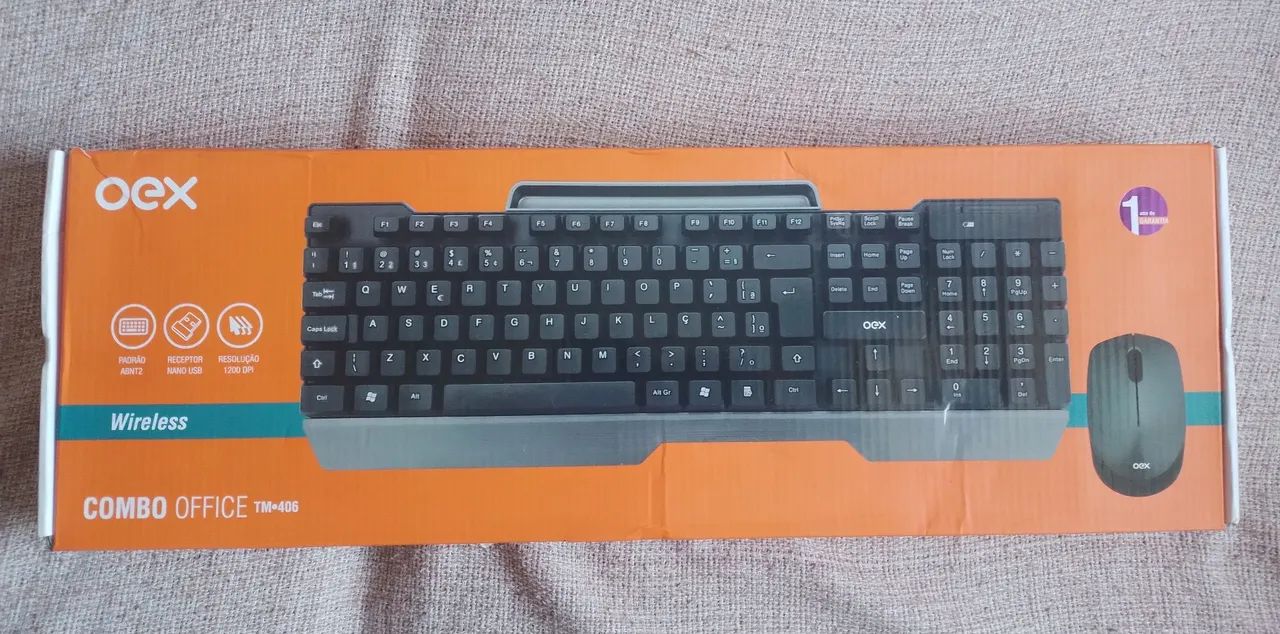 <br>kit teclado e mouse sem fio OEX<br><br> - Foto 2