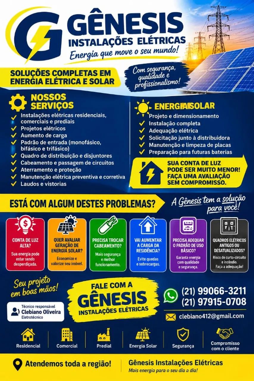 Instalações elétricas  em gerais 