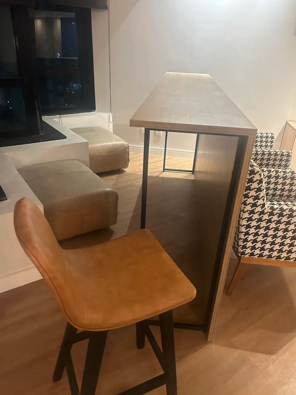 Cadeira banqueta alta couro - Foto 3